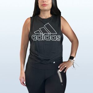 Adidas Ultimate 2.0 Black Cutoff Tank, XS